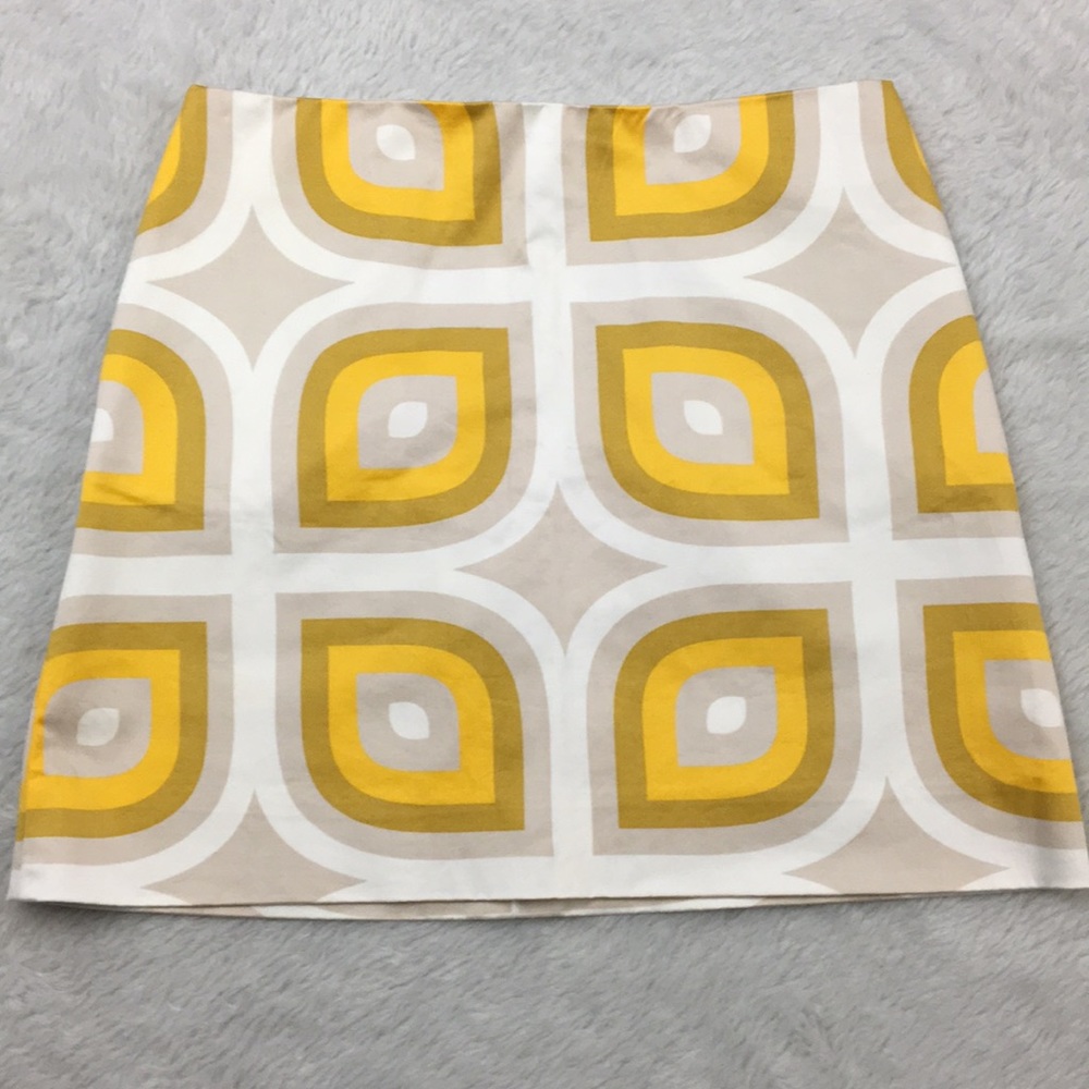 J. Crew Geometric Print Mini Skirt